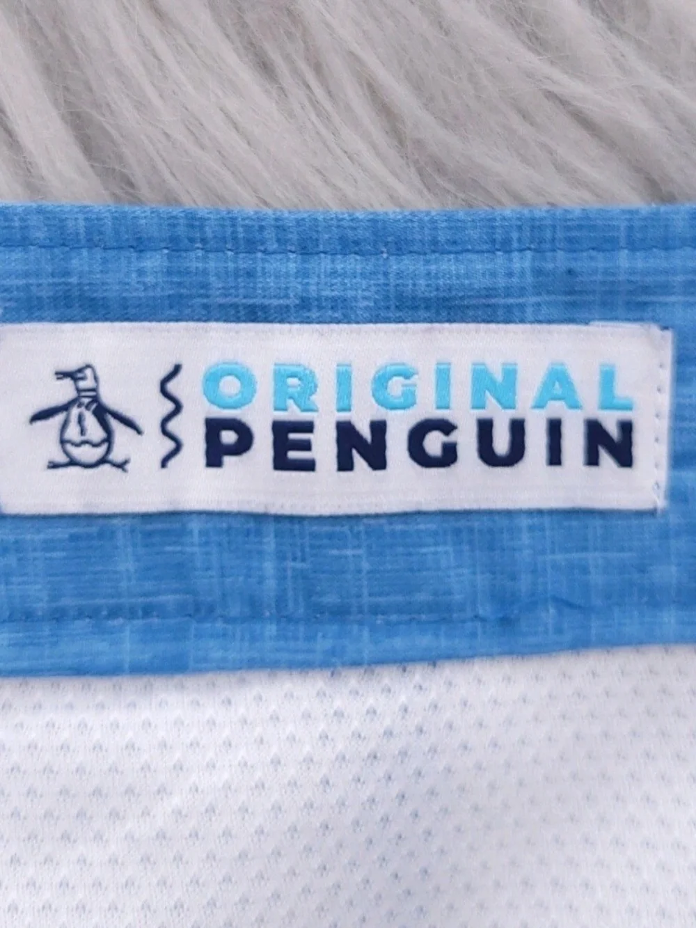 Original Penguin Mens Swim Trunks Size 34 Striped Mesh Lined